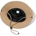 thumbnail image 4 of Zhengup Mens Sun Hats with UV Protection Boonie Bucket Hat Wide Brim Waterproof Cooling Fishing Hats Safari Beach Garden Hats, 4 of 7