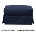 thumbnail image 1 of Sunset Trading Horizon Slipcover Tissu pour Pouf Rectangulaire en Bleu Marine, 1 of 8