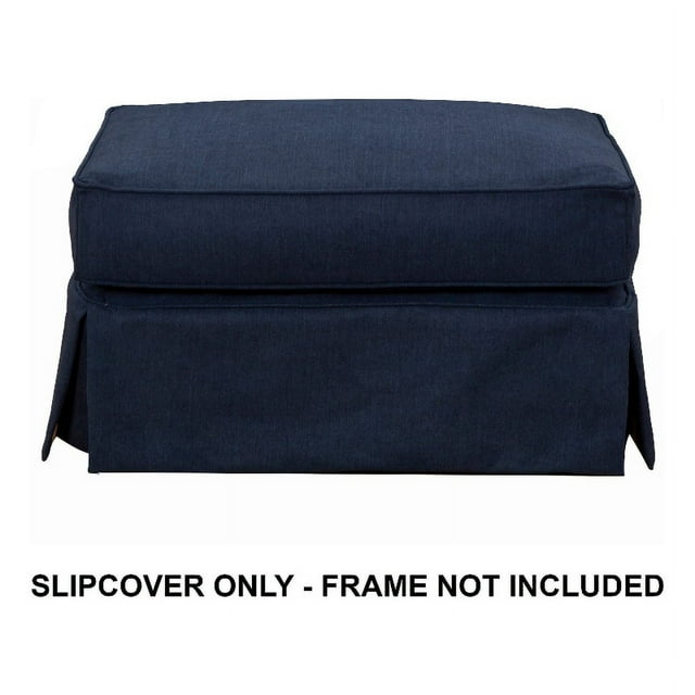 Sunset Trading Horizon Slipcover Tissu pour Pouf Rectangulaire en Bleu Marine