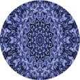 thumbnail image 1 of Ahgly Company Tapis Rond Lavable en Machine Intérieur Transitionnel Bleu Ciel, 4 Pieds Rond, 1 of 7