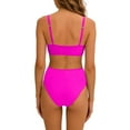 thumbnail image 4 of High Waisted Bikini Sets for Women,Push Up Swimsuits Stretch Fit V Neck Twist Front Bathing Suit, 4 of 7