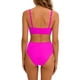 thumbnail image 4 of Traje de baño tankini de cintura alta dividido para mujer, color sólido, conservador y moderno, traje de baño de dos piezas para mujer, trajes de baño tankini para mujer, traje de baño de 2 piezas par, 4 of 7