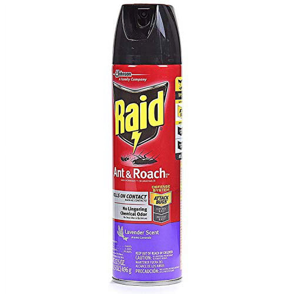 Raid Ant & Roach Killer Lavender 17.5 Ounce (Pack of 6)