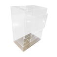 thumbnail image 2 of Dispensador de tarjetas, almacenamiento para dispensador, escritorio que ahorra espacio para tarjetas coleccionables/deportivas, caja de refuerzo acrílica 3 ranuras, 2 of 10