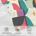 thumbnail image 5 of Yayeee 2 Pack Hand Towels for Bathroom 100% Cotton 16" x 28" Soft Absorbent Kitchen Towel, Beige Abstract, 5 of 7
