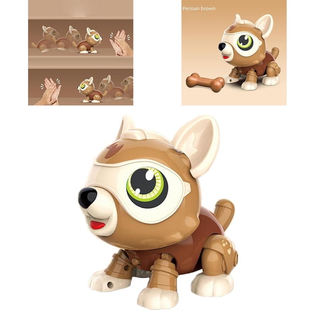 Juguetes Electrónicos Control Táctil/sonido para Mascotas de 3 en Adelante , color marrón CUTICAT Juguetes electrónicos para cachorros