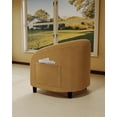 thumbnail image 5 of COZONY Boucle Accent Barrel Chair, Comfy Sherpa Club Chair with Rounded Back for Living Room, Bedroom, Nursery or Home Office, Yellow, 5 of 8