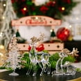 thumbnail image 4 of Dserfhy Clear Acrylic Christmas Ornaments Snowflake Tree Elk Butterfly Ballet Dancer Hanging Decoration for Holiday Winter Scene Decoration, 4 of 8