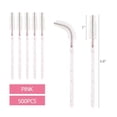 thumbnail image 2 of LHX Tbestmax 500 Disposable Mascara Wands Eyelash Brush Spoolies for Eyebrow Eye Lash Extension (Pink, White), 2 of 3