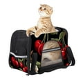 thumbnail image 6 of Cherry Sherpa Pet Bag - Durable 900D Oxford Cloth Fabric, 17x10x11.8 in, Nylon Webbing, Airline Approved Dog Carrier - Comfortable and Stylish Travel, 6 of 7
