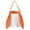 Orange, variant on Easter Bunny Canvas Basket with Long Ears,Rabbit Tail & Handle,Cute Bucket Tote for Easter Egg Hunt & Gift Storage