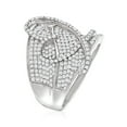 thumbnail image 3 of Ross-Simons 1.40 ct. t.w. Diamond Heart Ring in Sterling Silver, Women's, Adult, 3 of 7
