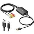 thumbnail image 1 of Convertidor RCA a HDMI, adaptador Viagkiki AV a HDMI, convertidor de audio compuesto RCA a HDMI para, 1 of 13