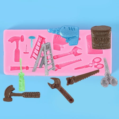 

Meizhencang Fondant Mold Non-sticky Easy Demoulding Dessert Decoration Repair Tools Silicone Mold for Kitchen