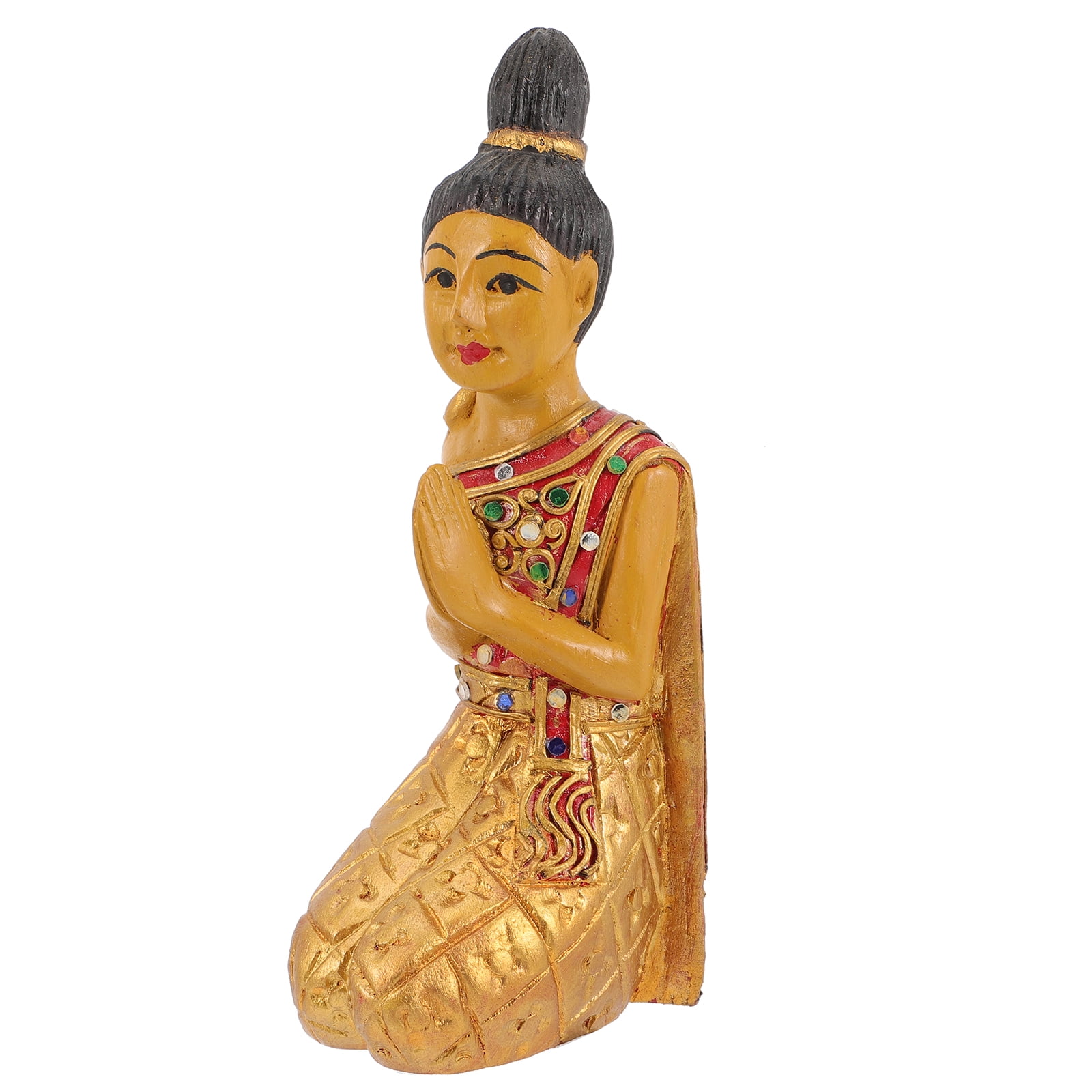 Kneeling Buddha Ornaments Thailand Kneeling Buddha Wooden Statue Buddha