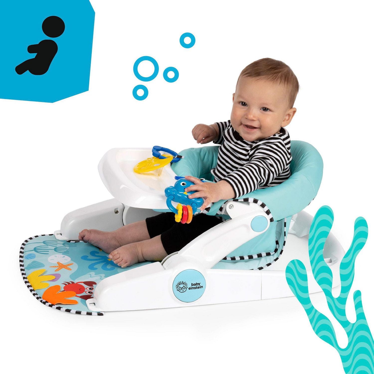 Baby Einstein - Sea of Support™ 2-in-1 Sit-Up Floor Seat