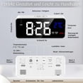 thumbnail image 4 of Réveil Numérique à Affichage LED Intelligent, Réglage Facile & Port de Charge USB, Variateur Réglable, Fonction Snooze & Volume, Alimentation par Prise Essentielle pour Chambre, 4 of 6