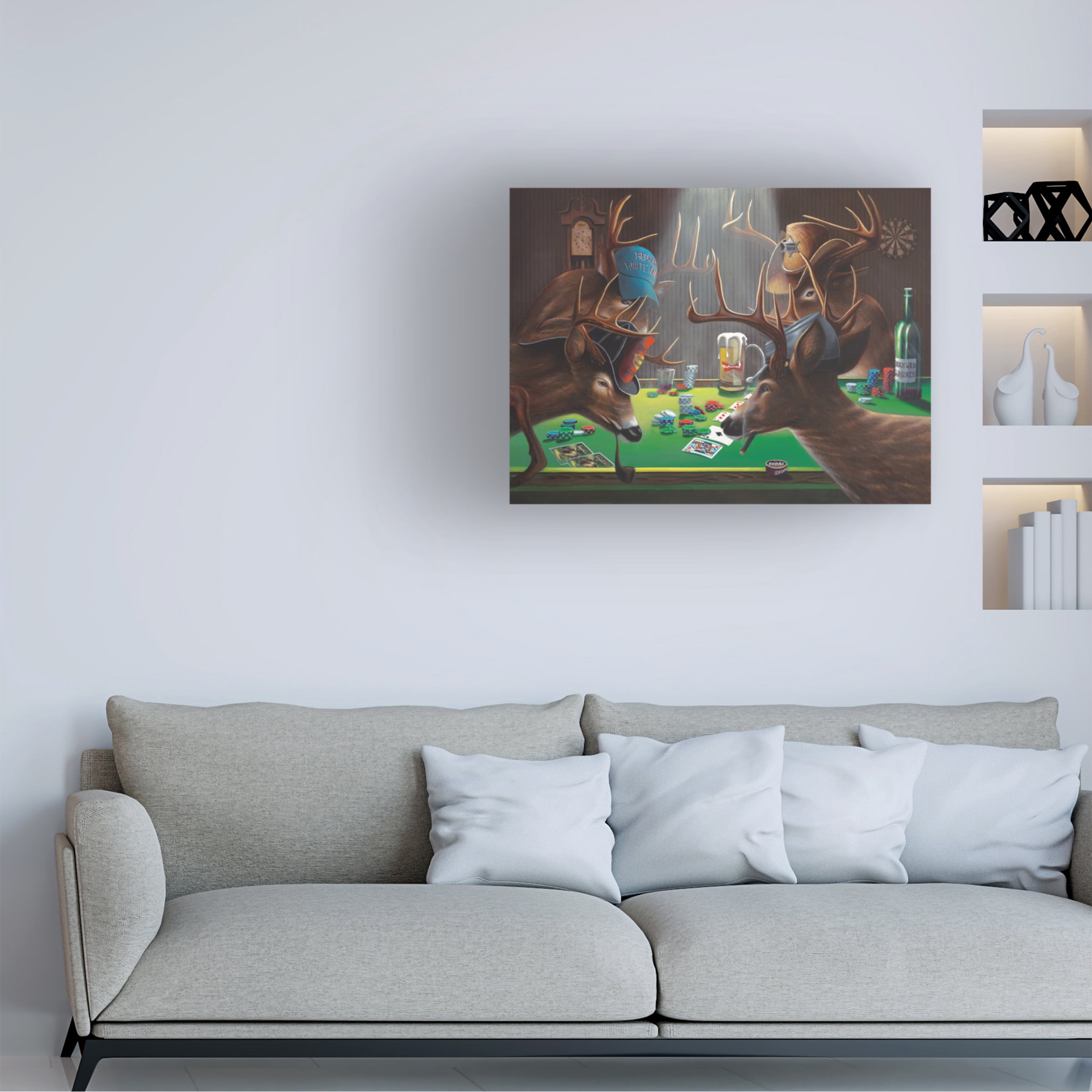 Trademark Fine Art 'Playing For Doe' Canvas Art by Geno Peoples