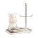thumbnail image 2 of Bandeja de almacenamiento de oso, escultura de animal, llavero de mesa, joyería moderna decorativa Blanco, 2 of 9