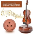 thumbnail image 2 of Boîte à Musique Violon Classique avec Base Rotative - Cadeau Parfait pour Garçons et Filles, 2 of 5