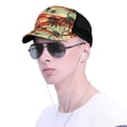 thumbnail image 4 of Picia Colorful Hawaii Palms Pattern Trucker Hat,Baseball Cap,Sun Protection Cap,Stylish Headwear,Leisure Cap,Outdoor Sports Cap, 4 of 7