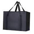 thumbnail image 2 of Bolsa térmica aislada para entrega de alimentos, bolsa térmica portátil reutilizable con cremallera gruesa, bolsa de Picnic aislada para pesca, playa, Negro Macarena Enfriador de bolsas de supermercado, 2 of 8
