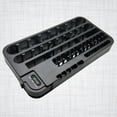 thumbnail image 4 of MasteelfCA Removable Battery Tester Battery Organizer Storage Box Case Holder Slot Rack with for 72 PCS AA AAA 9V AG CR C D Type Battery (Black), 4 of 8