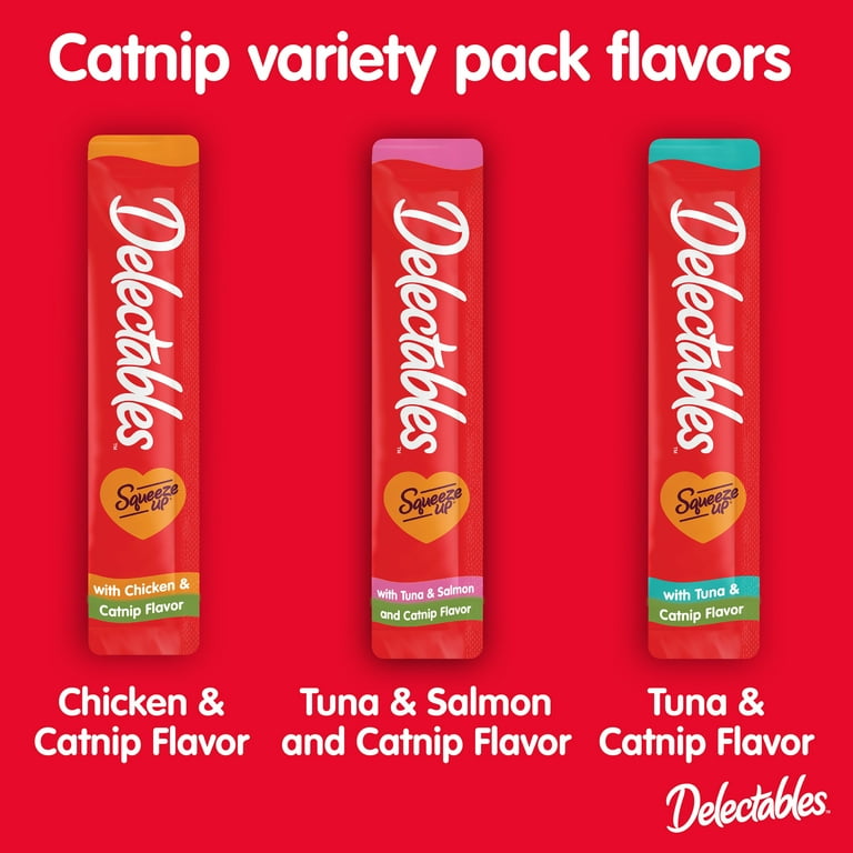 Hartz Delectables Squeeze Up Catnip Flavored Variety Pack Lickable