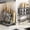 A, variant on Yyuenw Stainless Steel Knife Holder and Storage Rack Multi-Functional Kitchen Utensil Organizer Features Hooks and Drain Tray Perfect for Kitchen Countertop