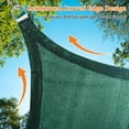 thumbnail image 5 of NAWAY Triangle Custom Sun Shade Sail 14'X14'X19.8' Permeable Canopy Sand for Patio Garden Yard Deck Pergola,Dark Green, 5 of 7
