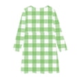 thumbnail image 5 of NAISIBABY A-Line Dress for Girls, Long Sleeve Elastic Soft Plaid Training Dance Ballet Midi Dress Green 7-8T, 5 of 5