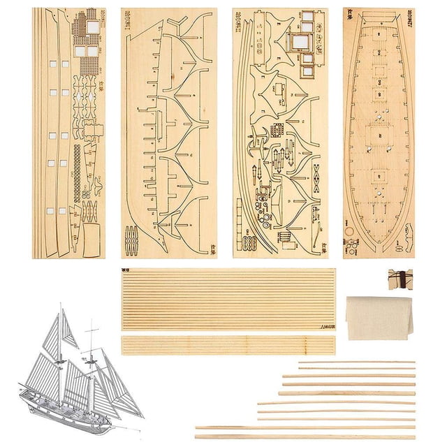 Matsuzay Harvey creativo de montado velero modelo DIY occidental clásico juguete era modelo adecuado para decorar restaurante Artesanía Blanco No.02 Matsuzay HA027667-02