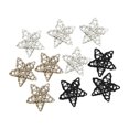 thumbnail image 2 of veasfak 10x Rattan Stars Rustic Tree Topper Hanging Pendants for Indoor Holiday Xmas 12CM, 2 of 9