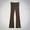 Brown, variant on Brown Women's Flare Yoga Pants Lounges Soft Comfy Solid Workout Stretch Bell Bottom Pants Double Layer Flip Waist Sweatpants
