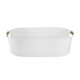 thumbnail image 3 of Better Homes & Gardens- White Medium Oval Galvanized Tub, 20.27 IN L x 11.22 IN W, 3 of 5