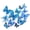 Blue, variant on 24PCS 3D Butterfly Wall Decor, Colorful Magnets Stickers for Party Decoration