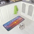 thumbnail image 4 of GZHJMY Ocean Beach Anti Fatigue Kitchen Floor Mat, Colorful Sunset Non Slip Absorbent Comfort Standing Mat Kitchen Runner Rug for Hallway Entryway Bathroom Living Room Bedroom 39 x 20 Inches, 4 of 6