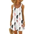thumbnail image 2 of IROINNID Women's Beach Dresses Sexy Hawaiian Sleeveless Sling Shift Dress Summer Loose Comfy Boho Prints Drop Waist Dress, 2 of 5