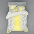 thumbnail image 2 of Ambesonne Mandala Bedding Set 3 Pcs, Pale Colored Ombre, Twin, Grey Yellow, 2 of 3