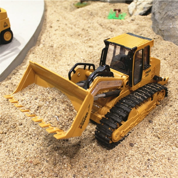 1:16 RC camion Bulldozer Dumper Caterpillar tracteur modèle ingénierie  voiture pelle pousser sol musique effets d'éclairage enfants jouets 
