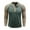 #055-Army Green, variant on Donemore Men's Color Block Button-Up Long Sleeve Raglan T-Shirt Knit Cotton Casual Top