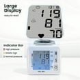 thumbnail image 2 of Wrist Blood Pressure Monitor for Home Use, Wrist Digital BP Machine Cuff with LED Backlit Display, Voice Broadcast, 2 * 99 Memory Storage for 2 Users with Carrying Case, 2 of 6