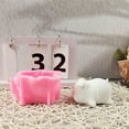 thumbnail image 6 of Piggy Animal Statue Silicone Candle Molds for Candle Soap Home Decoration, 6 of 8
