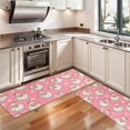 thumbnail image 3 of Kitchen Rugs Sets Of 2,Pink Christmas Santa Pattern Anti Fatigue Kitchen Mat Rugs Non Slip Washable,Decorative Kitchen Floor Mats for Kitchen,Sink,Laundry,17"X47", 3 of 5