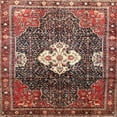 thumbnail image 1 of Ahgly Company Indoor Square Traditional Saffron Red Persian Area Rugs, 6' Square, 1 of 6