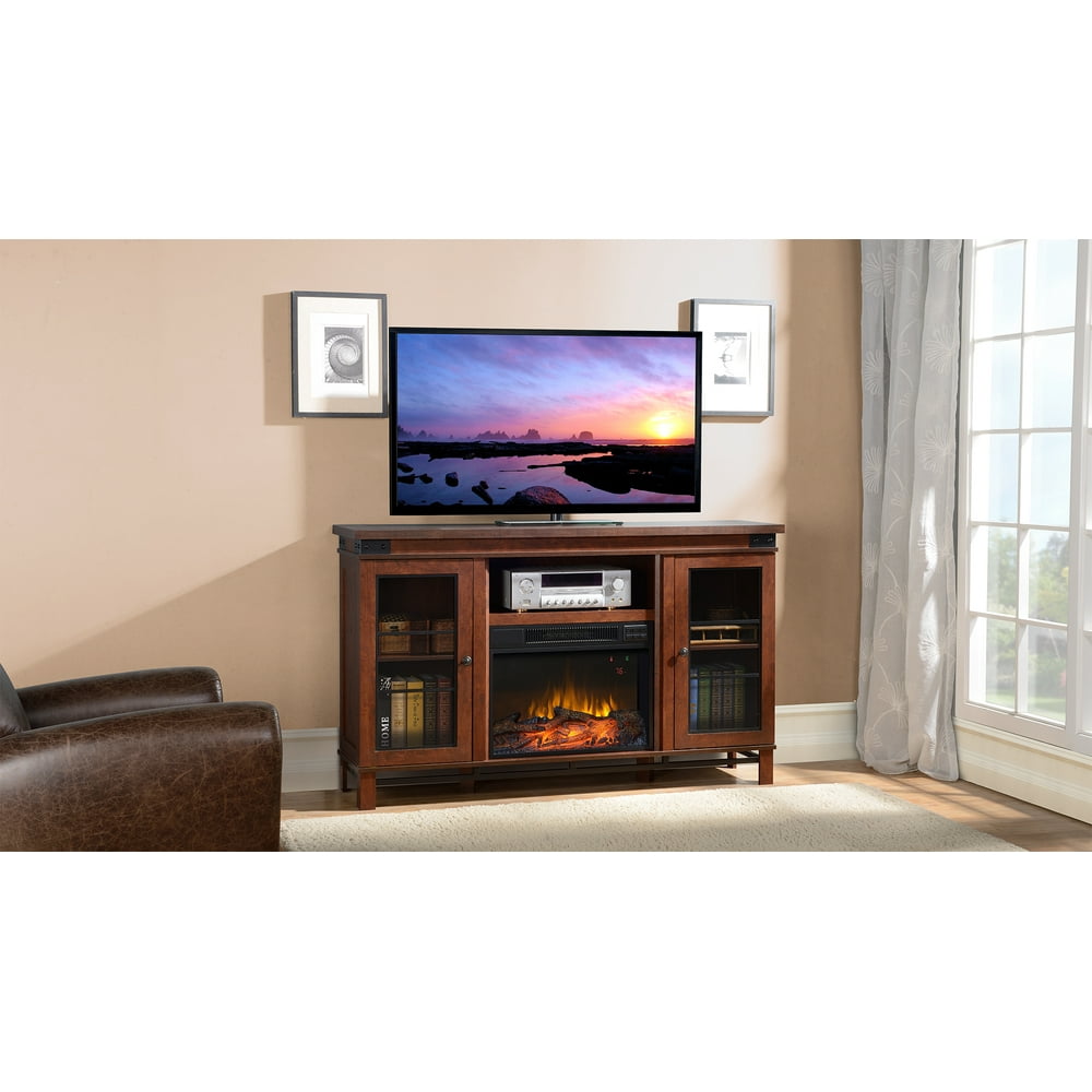 Flamelux 60 In. Wakefield Media Fireplace 65" TV Stand in ...