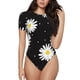 thumbnail image 1 of Fotbe Daisies Flowers Body de Mujer con Cuello Redondo y Mangas Cortas, Sin Mangas Ajustado, Suave, Cómodo y Básico-Small, 1 of 7