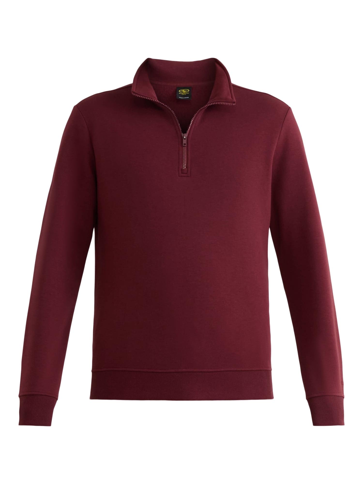Athletic Works Men's Active Fleece Quarter Zip Sweatshirt, Size XS-5XL