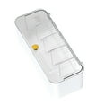 thumbnail image 4 of Socks Underwear Wall Mount Drawer Organizer, Clear Multifunctional Storage Box Durable PET Material Transparent Easy to Install Anti Dust 6 Cell Hanging Storage Drawer for Ties, 4 of 8