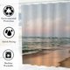 thumbnail image 4 of Cortina de ducha con diseño de playa y océano, para decoración de baño, tela de poliéster impermeable, 72 x 72 pulgadas, con 12 ganchos, 4 of 4